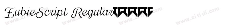 EubieScript Regular字体转换 EubieScript Regular字体转换